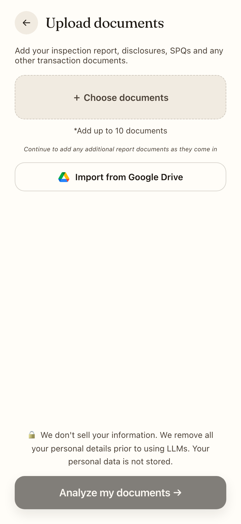 Documents hub