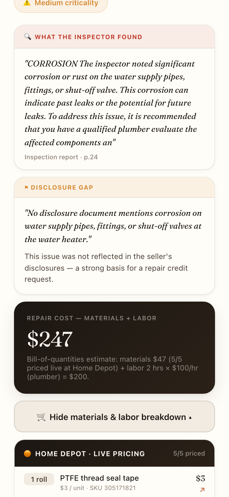 Bill of materials